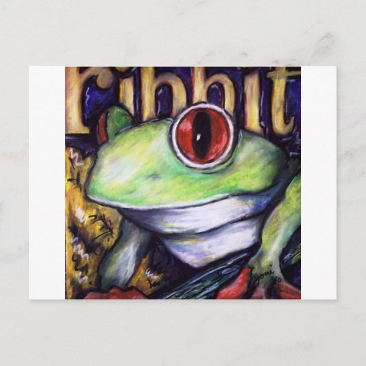 Ribbit Briefkaart (Voorkant)