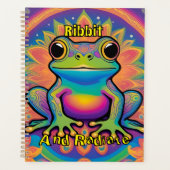 Ribbit en straal Boho Frog - Psychedelische Vibes Planner (Voorkant)
