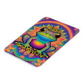 Ribbit en stralen Boho Frog Groovy Vibes uit Magneet (Linkerzijde)