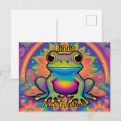 Ribbit en stralen funky groovy vibes uit briefkaart (Voorkant / Achterkant)