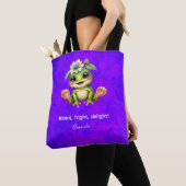 Ribbit Fright Delight Halloween Frog Tote Bag (Dichtbij)