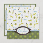 Ribbit Frog en Dragonfly Bedankt (Voorkant / Achterkant)