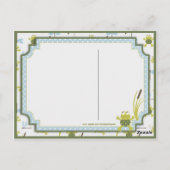 Ribbit Frog en Dragonfly Dank je wel Briefkaart (Achterkant)