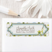 Ribbit Frog en Dragonfly Etiket (Insitu)