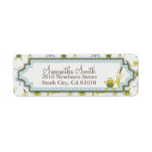 Ribbit Frog en Dragonfly Etiket (Voorkant)