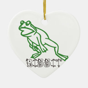 Ribbit Frog Keramisch Ornament