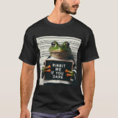 Ribbit Mugshot Frog T-shirt (Voorkant)
