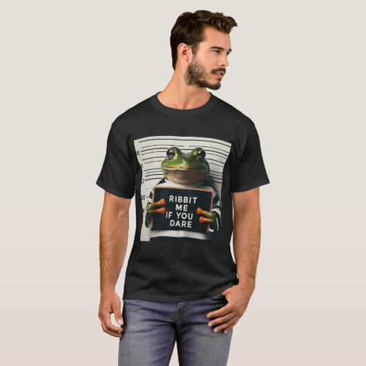 Ribbit Mugshot Frog T-shirt (Voorkant volledig)
