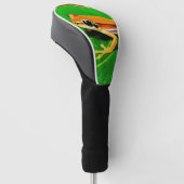 "Ribbit Ready: Froggy Fairway Protector" "Hop to t Golfheadcover (Schuin)
