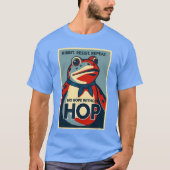 Ribbit Resist Repeat No Hope Without Hop Portland  T-shirt (Voorkant)