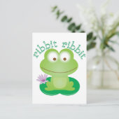 Ribbit Ribbit Briefkaart (Staand voorkant)