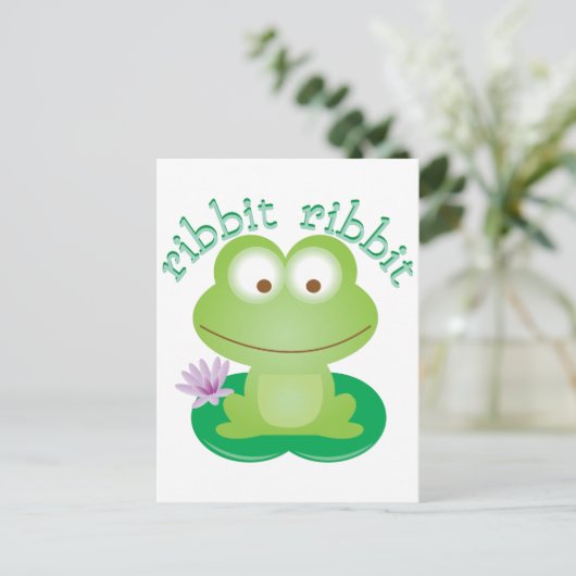 Ribbit Ribbit Briefkaart (Staand voorkant)