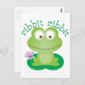 Ribbit Ribbit Briefkaart (Voorkant / Achterkant)