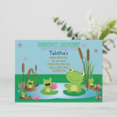 RIBBIT RIBBIT-uitnodiging Kaart (Staand voorkant)