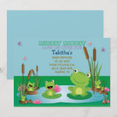 RIBBIT RIBBIT-uitnodiging Kaart (Voorkant / Achterkant)