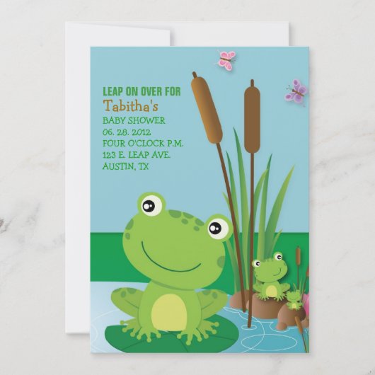 RIBBIT RIBBIT-uitnodiging Kaart (Voorkant)