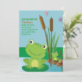 RIBBIT RIBBIT-uitnodiging Kaart (Staand voorkant)