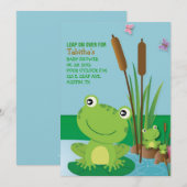 RIBBIT RIBBIT-uitnodiging Kaart (Voorkant / Achterkant)