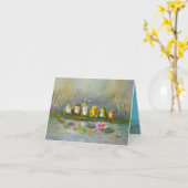 Ribbit River - Handgeschilderd Kaart (Gele Bloem)