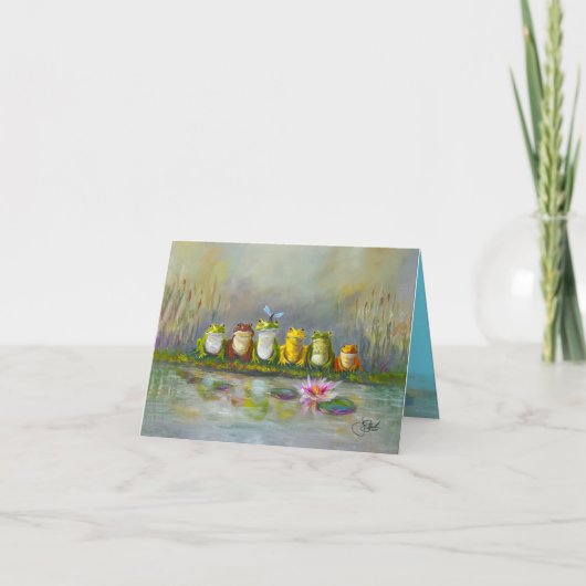 Ribbit River - Handgeschilderd Kaart (Voorkant)