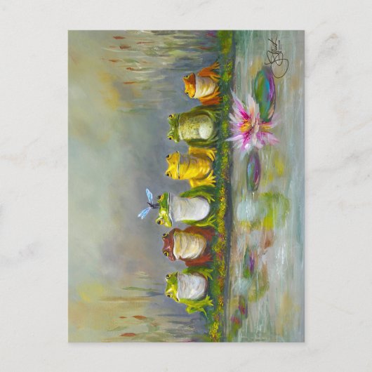 Ribbit Rivier Briefkaart (Voorkant)