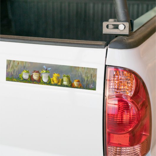Ribbit Rivier Bumpersticker (Op Truck)