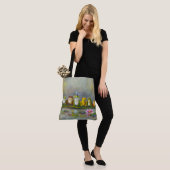 Ribbit Rivier - Geschilderde Boodschappentas Tote Bag (Op model)