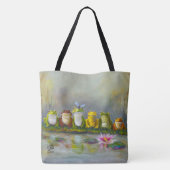 Ribbit Rivier - Geschilderde Tote Tas (Achterkant)