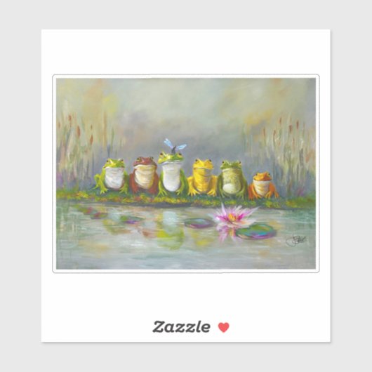 Ribbit Rivier Sticker (Vel)