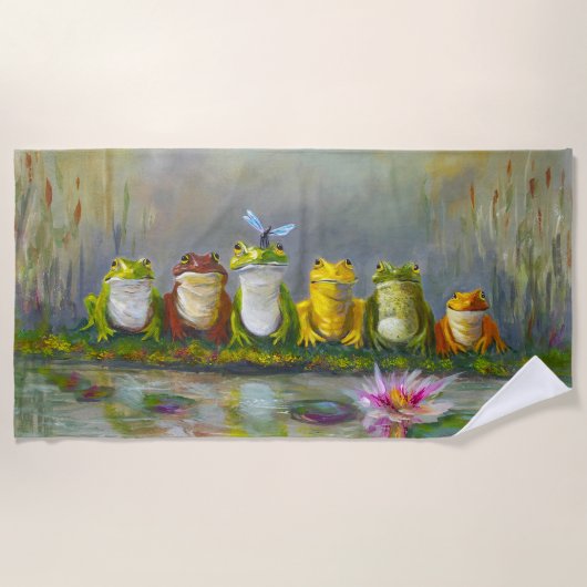 Ribbit Rivier Strandlaken (Voorkant)