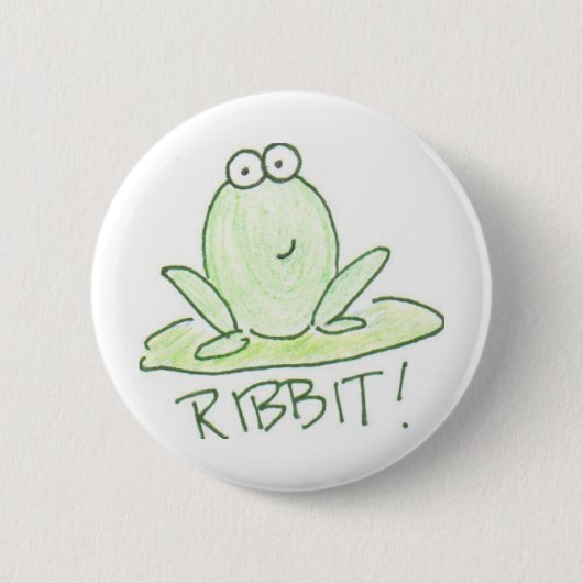 RIBBIT! RONDE BUTTON 5,7 CM (Voorkant)