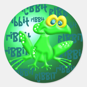 Ribbit! Ronde Sticker