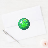 Ribbit! Ronde Sticker (Envelop)