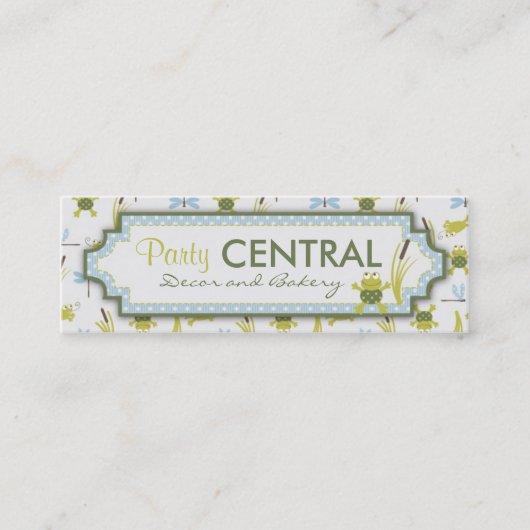 Ribbit Skinny Visitekaartje (Voorkant)