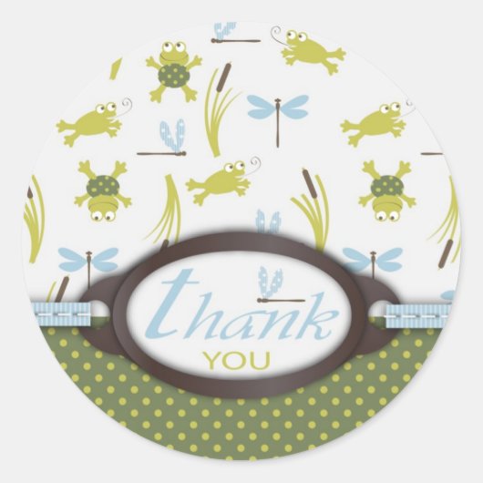 Ribbit TY-Sticker Ronde Sticker (Voorkant)