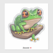 Ribbiting Stickers voor Frog Aficionados (Vel)