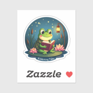 Ribbiting Tales - Schattigee kikker Sticker