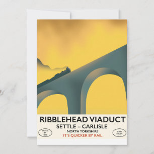 Ribblehead Viaduct Yorkshire locomotief