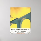 Ribblehead Viaduct Yorkshire locomotief Canvas Afdruk (Voorkant)