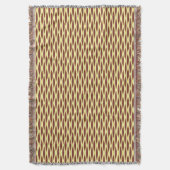 Ribbon-afdruk halverwege de eeuw - bruin en goud deken (Voorkant Verticaal)