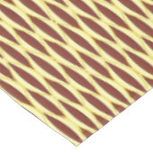 Ribbon-afdruk halverwege de eeuw - bruin en goud tafelkleed (Gekanteld)