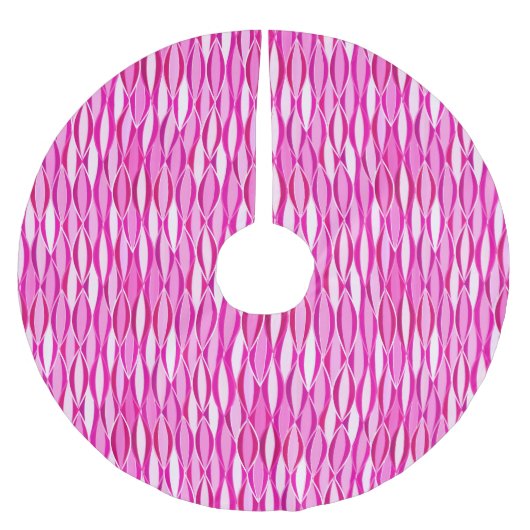 Ribbon-afdruk halverwege de eeuw - orchidee en vio kerstboom rok (Voorkant)