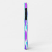 Ribbon-afdruk halverwege de eeuw - violet en aqua Case-Mate iPhone case (Achterkant/links)