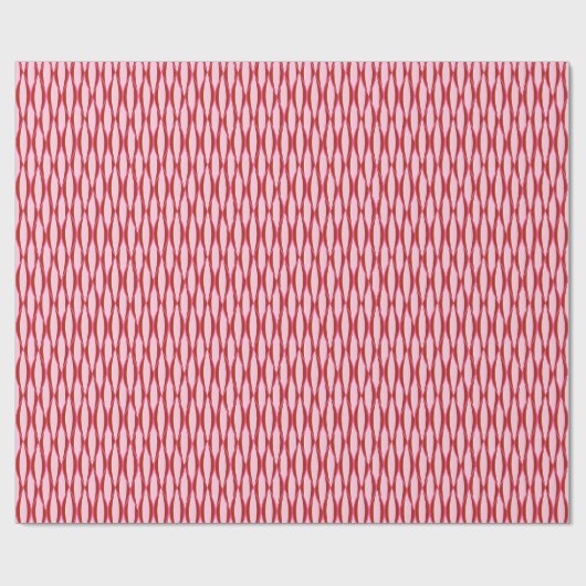 Ribbon-afdruk uit de midden van de eeuw - roze en  cadeaupapier (Vlak)