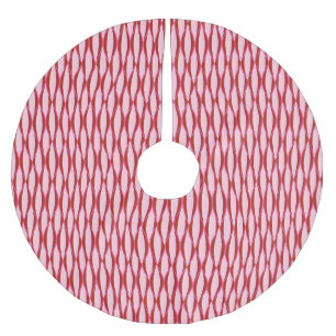 Ribbon-afdruk uit de midden van de eeuw - roze en kerstboom rok