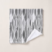 Ribbon-afdrukken halverwege de eeuw, schaduwen van bad handdoek (Wasdoekje)