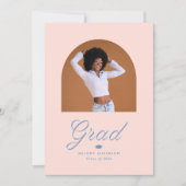 Ribbon Afstudeerder Arch Foto Afstuderen Aankondiging (Voorkant)