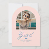 Ribbon Afstudeerder Arch Foto Afstuderen Kaart (Voorkant)