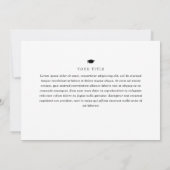 Ribbon Afstuderen Classic Photo Afstuderen Aankondiging (Achterkant)