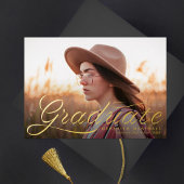 Ribbon Afstuderen Classic Photo Afstuderen Folie Uitnodiging